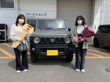 S様にジムニーご納車をさせて頂きました